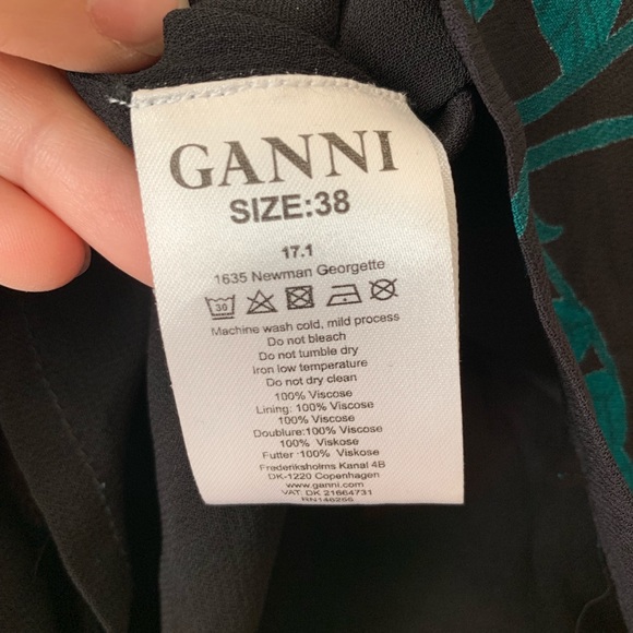 Ganni Rose Print Top - Picture 7 of 8